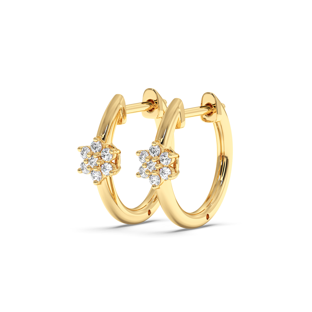 Cercei cu diamante de 0.12 ct