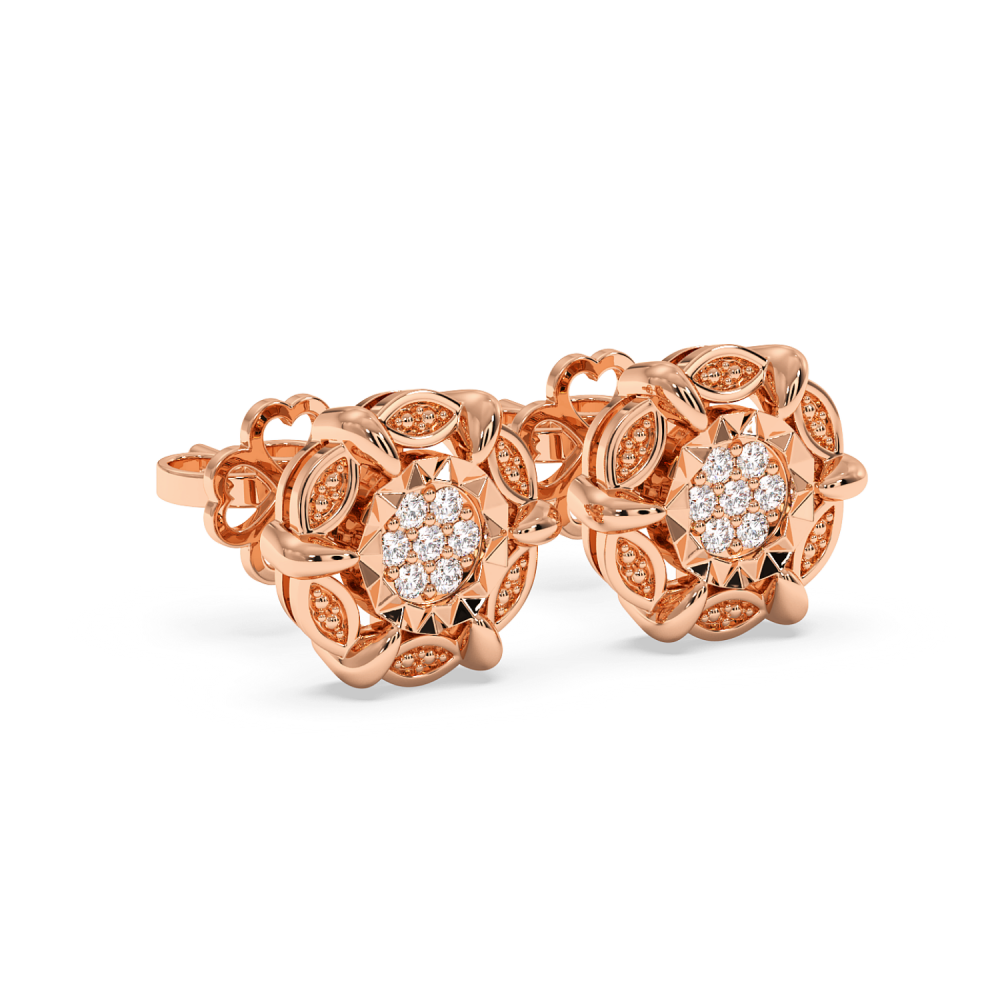 Cercei cu Diamante de 0.12ct