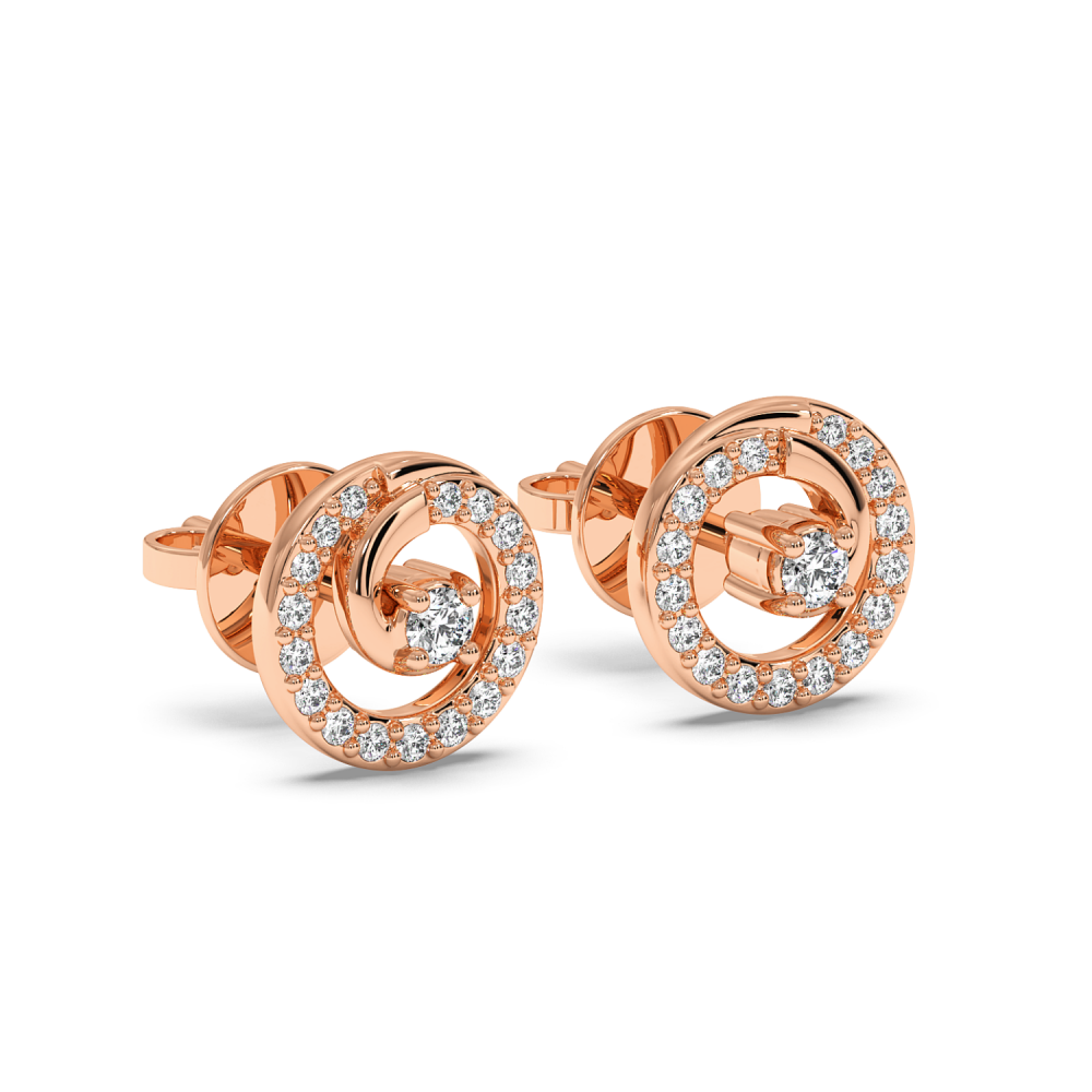 Cercei cu diamante de 0.17 ct