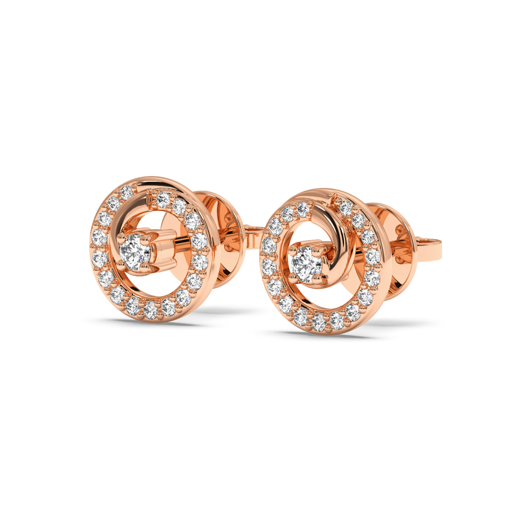 Cercei cu diamante de 0.17 ct