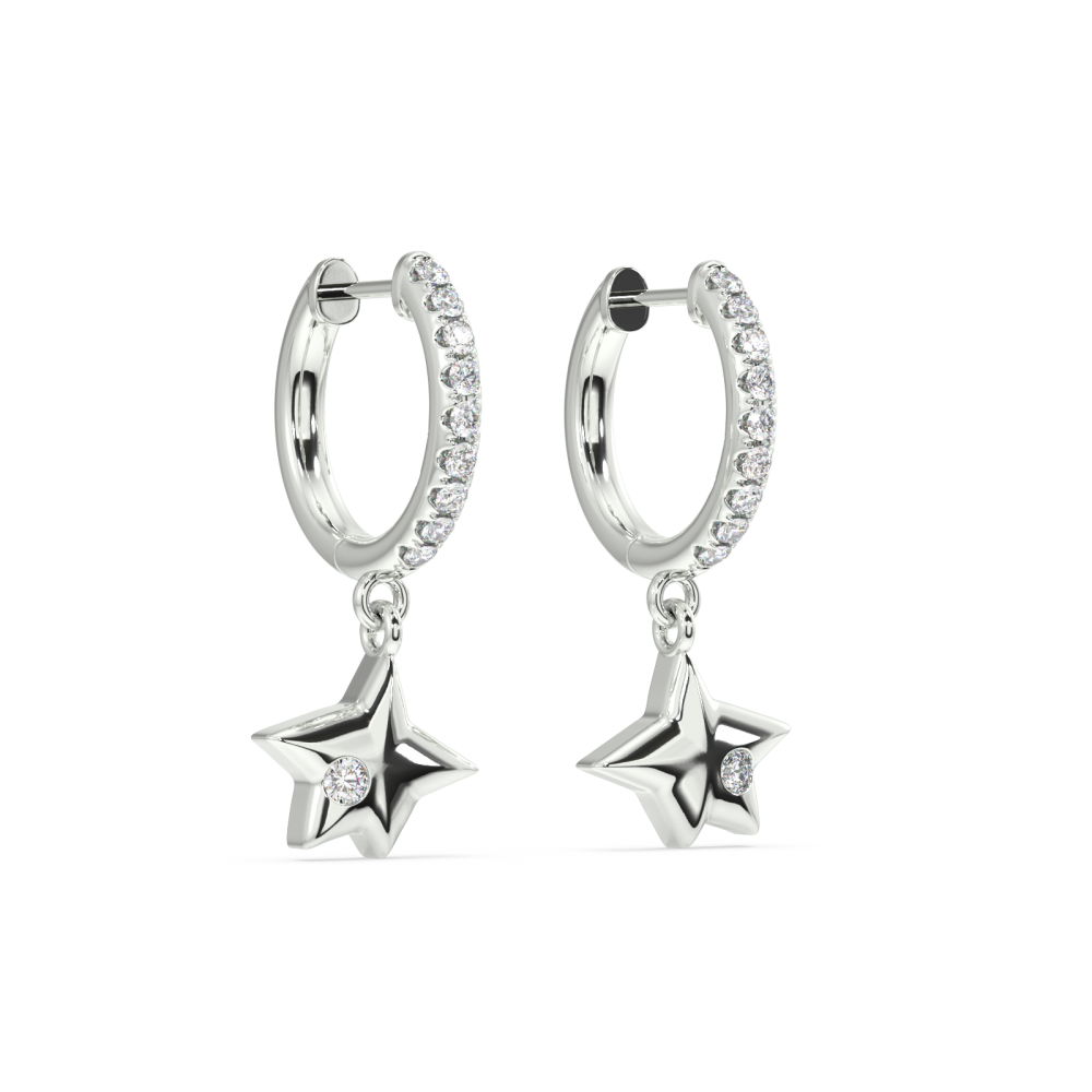 Cercei cu diamante de 0.23 ct