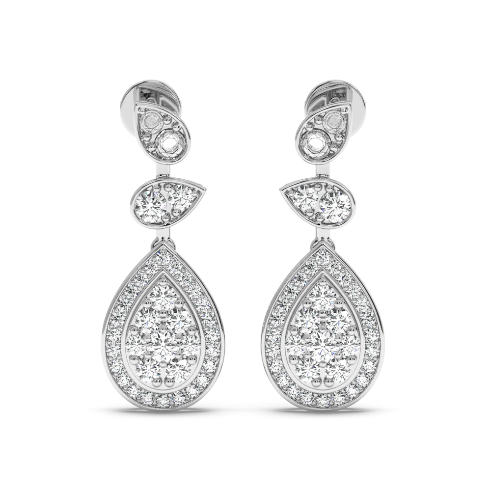 Cercei cu diamante de 1.04 ct