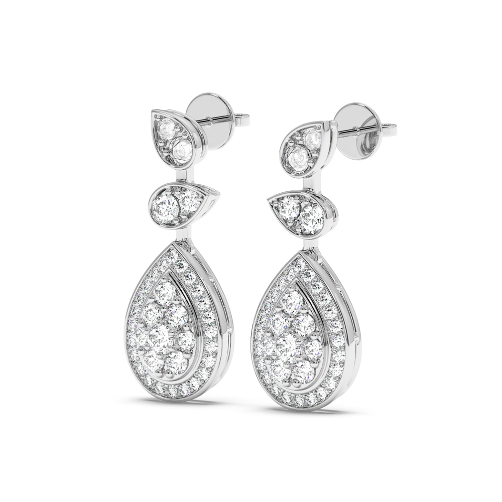 Cercei cu diamante de 1.04 ct