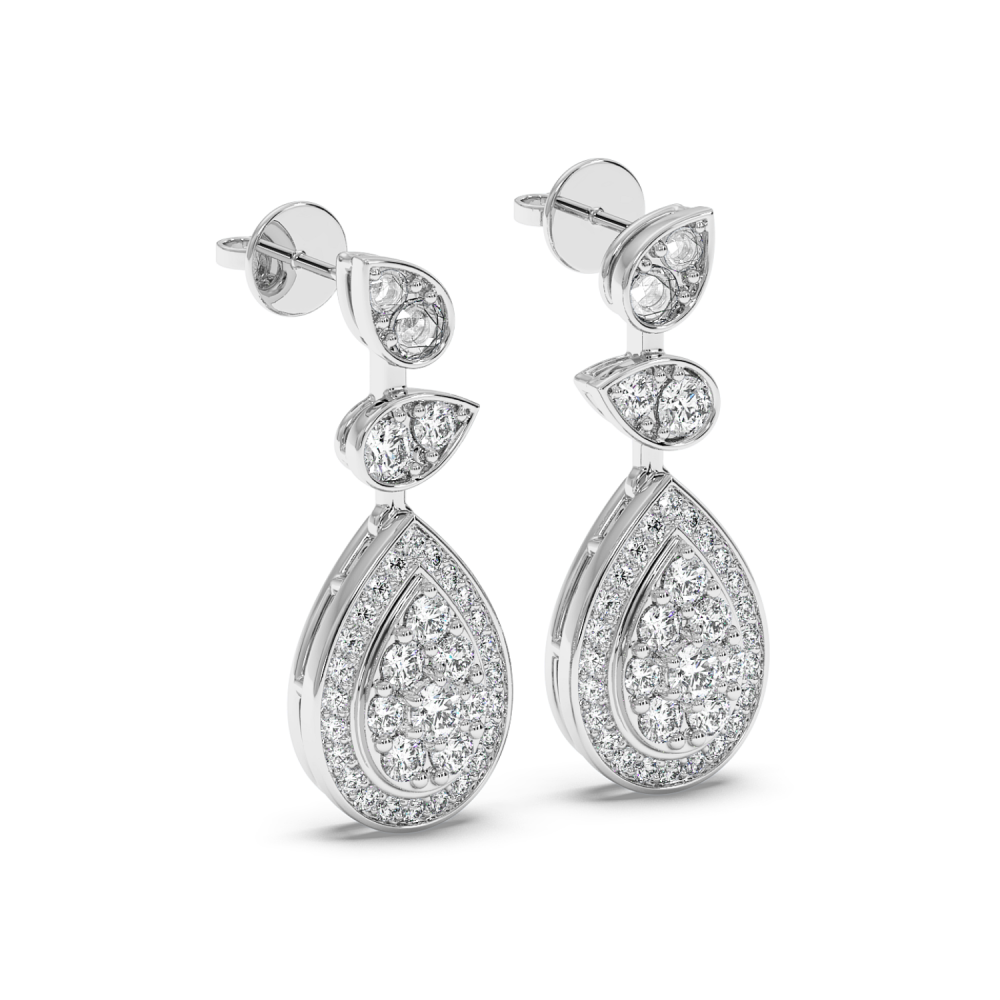 Cercei cu diamante de 1.04 ct