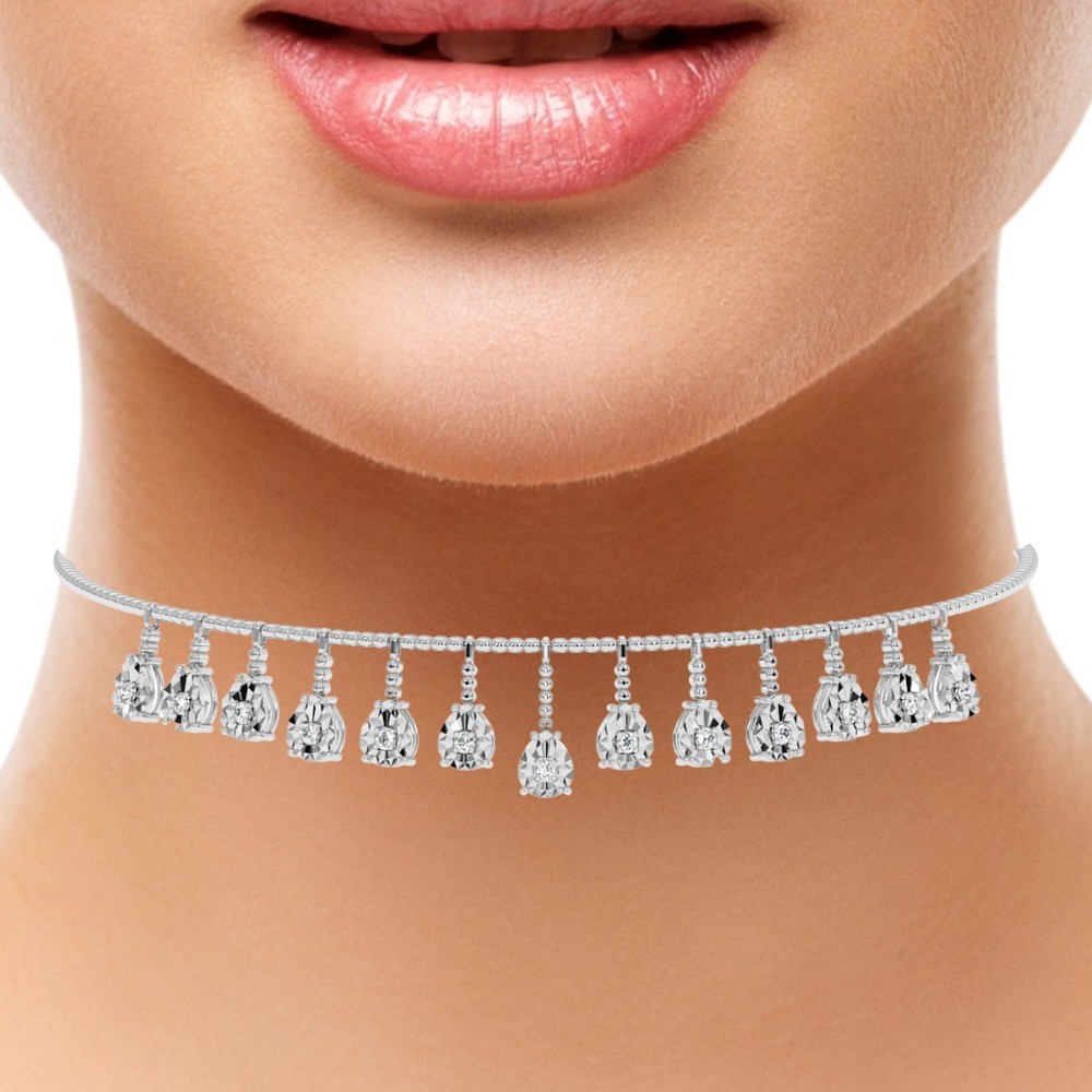 Choker cu Diamante de 0.85ct