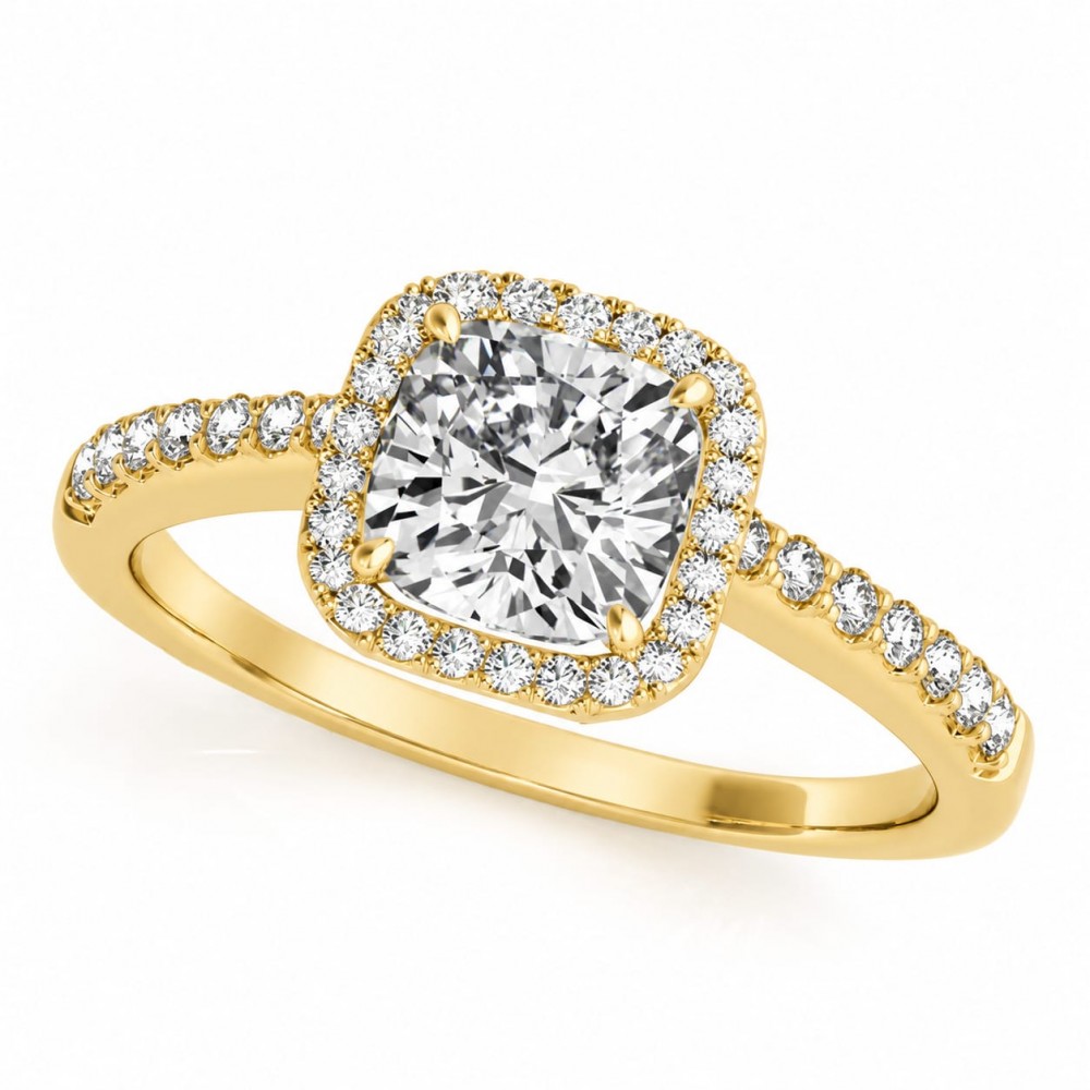 Inel cu Diamant central de 0.50 ct si diamante laterale de 0.25 ct
