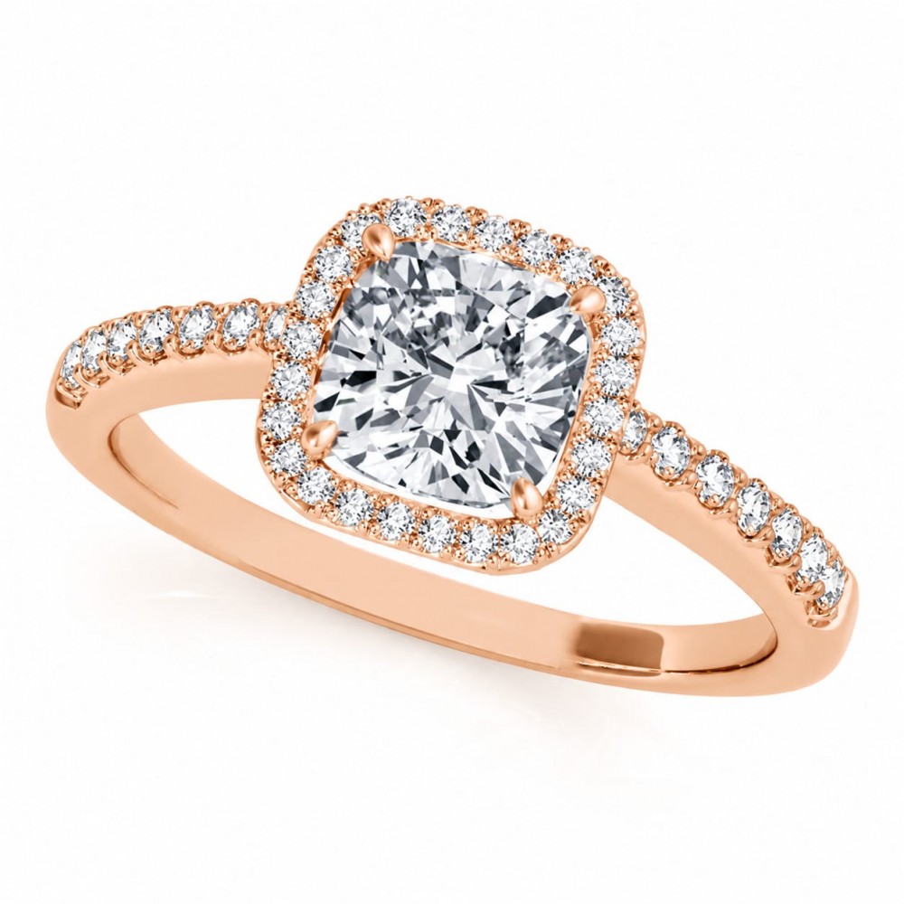 Inel cu Diamant central de 0.50 ct si diamante laterale de 0.25 ct