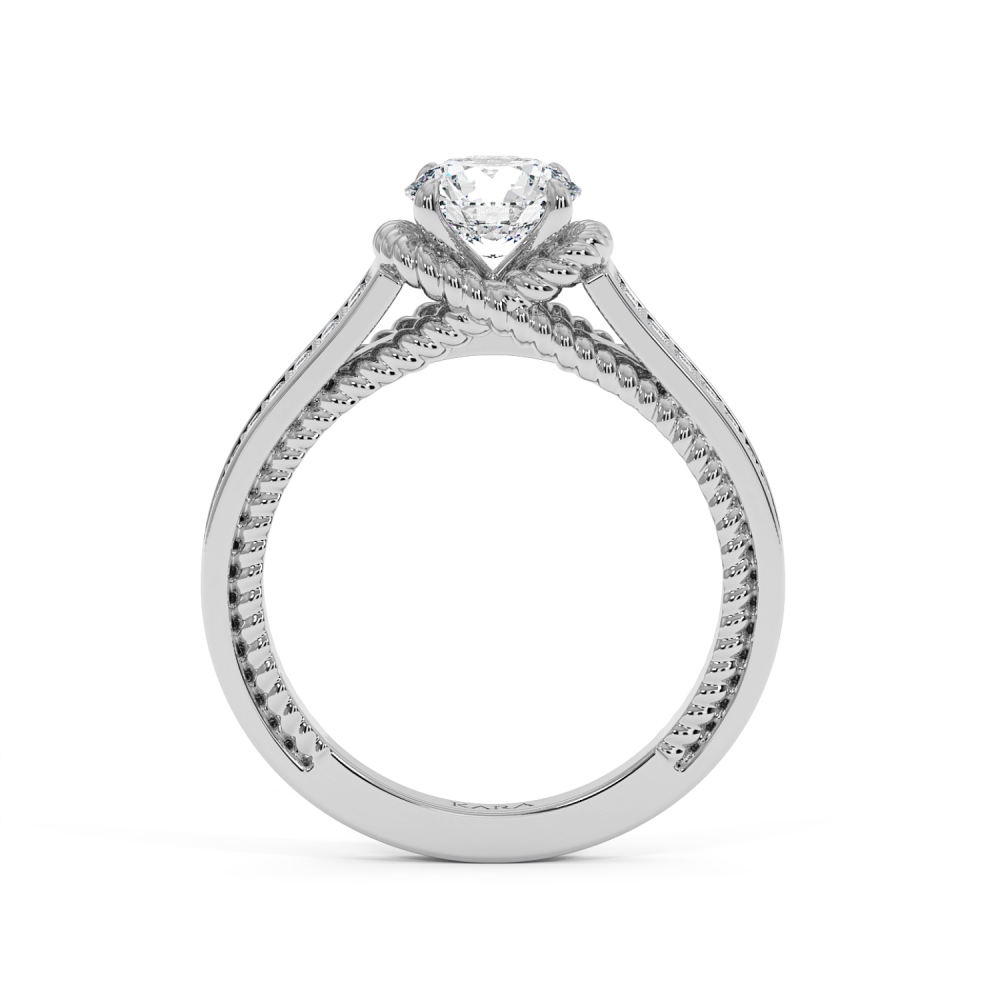 Inel cu Diamant Central de 1.00ct si Diamante Laterale de 0.27ct