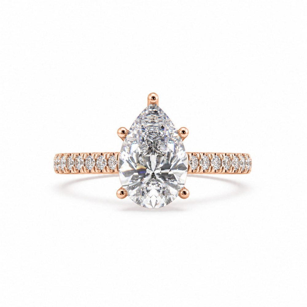 Inel cu Diamant Central de 1.98 ct si Diamante Laterale de 0.33 ct