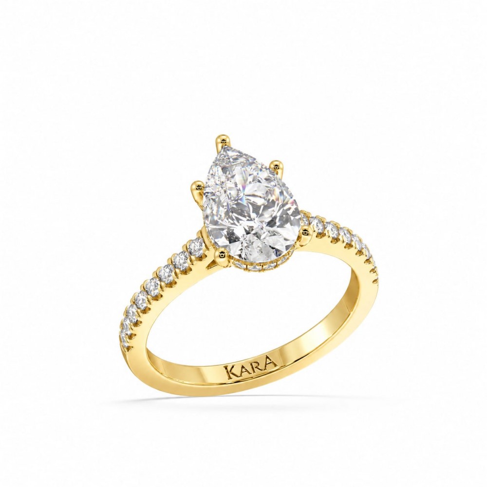 Inel cu Diamant Central de 1.98 ct si Diamante Laterale de 0.33 ct
