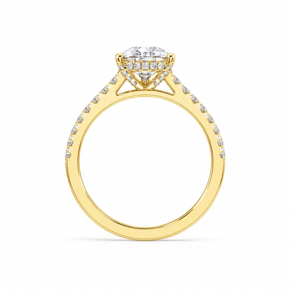 Inel cu Diamant Central de 1.98 ct si Diamante Laterale de 0.33 ct