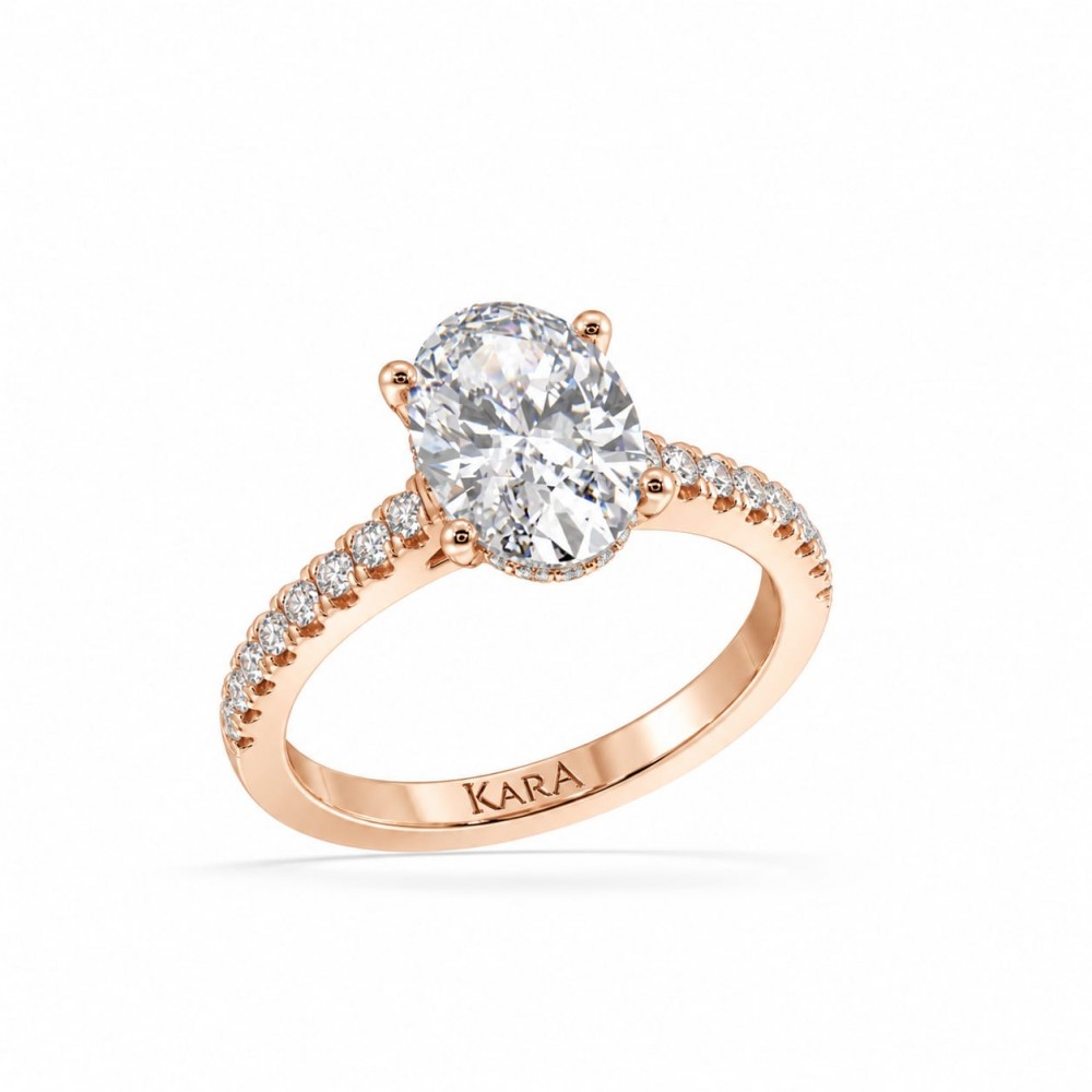 Inel cu Diamant Central de 2.05 ct si Diamante Laterale de 0.31 ct