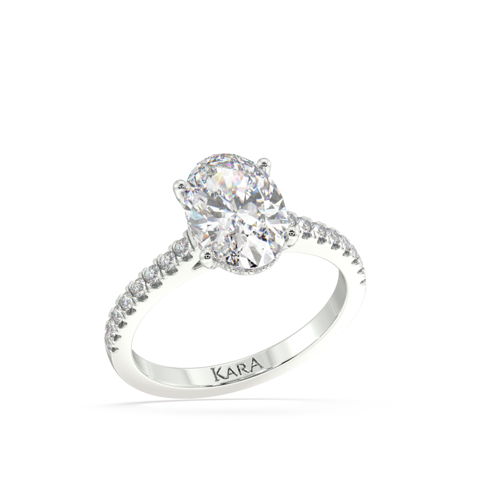 Inel cu Diamant Central de 2.05 ct si Diamante Laterale de 0.31 ct