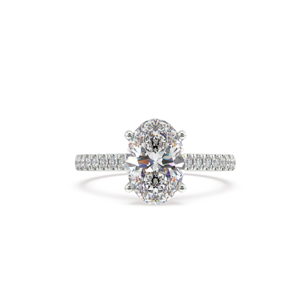 Inel cu Diamant Central de 2.05 ct si Diamante Laterale de 0.31 ct