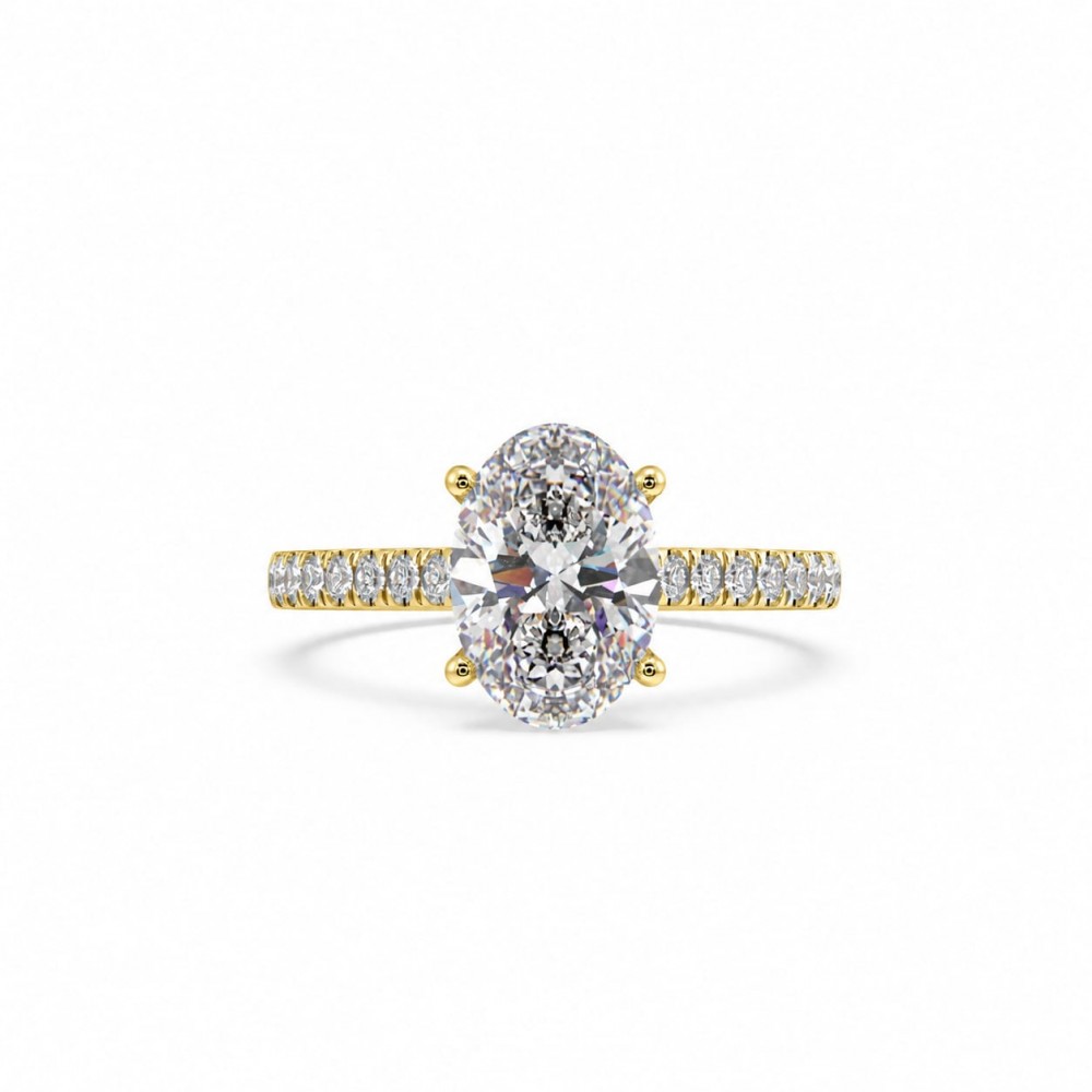 Inel cu Diamant Central de 2.05 ct si Diamante Laterale de 0.31 ct