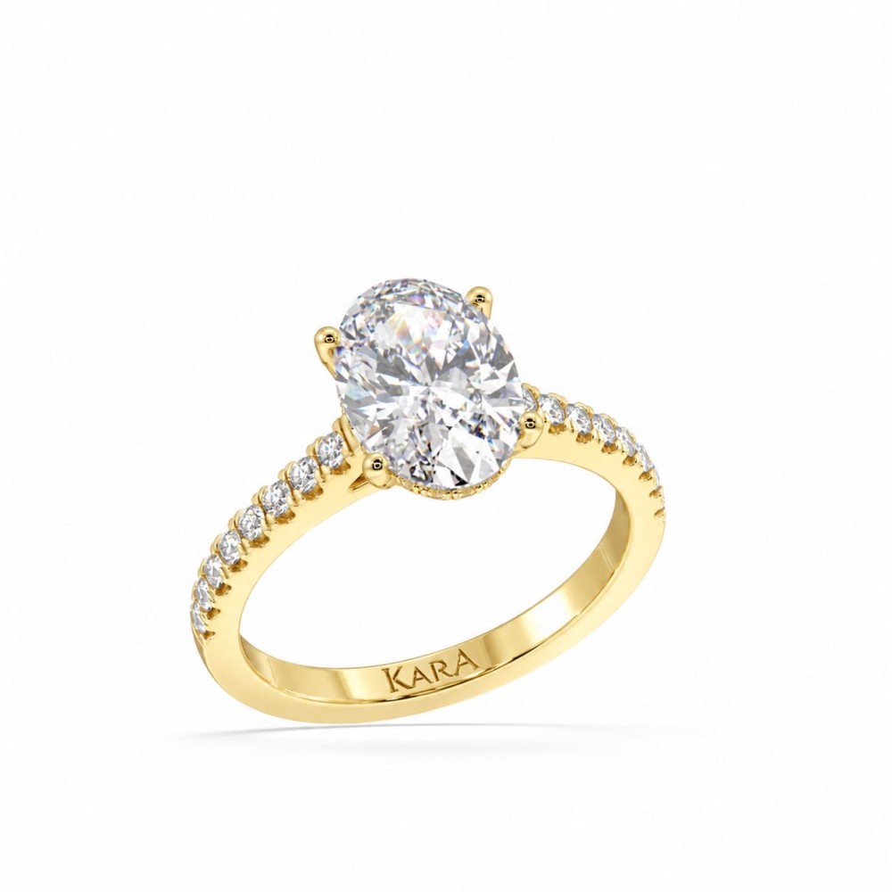Inel cu Diamant Central de 2.05 ct si Diamante Laterale de 0.31 ct
