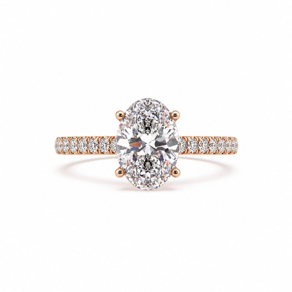 Inel cu Diamant Central de 2.05 ct si Diamante Laterale de 0.31 ct