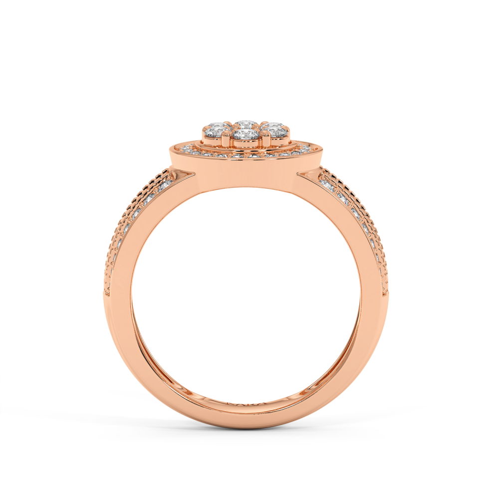 Inel cu Diamante Baget de 0.36 ct si diamante rotunde de 0.65 ct