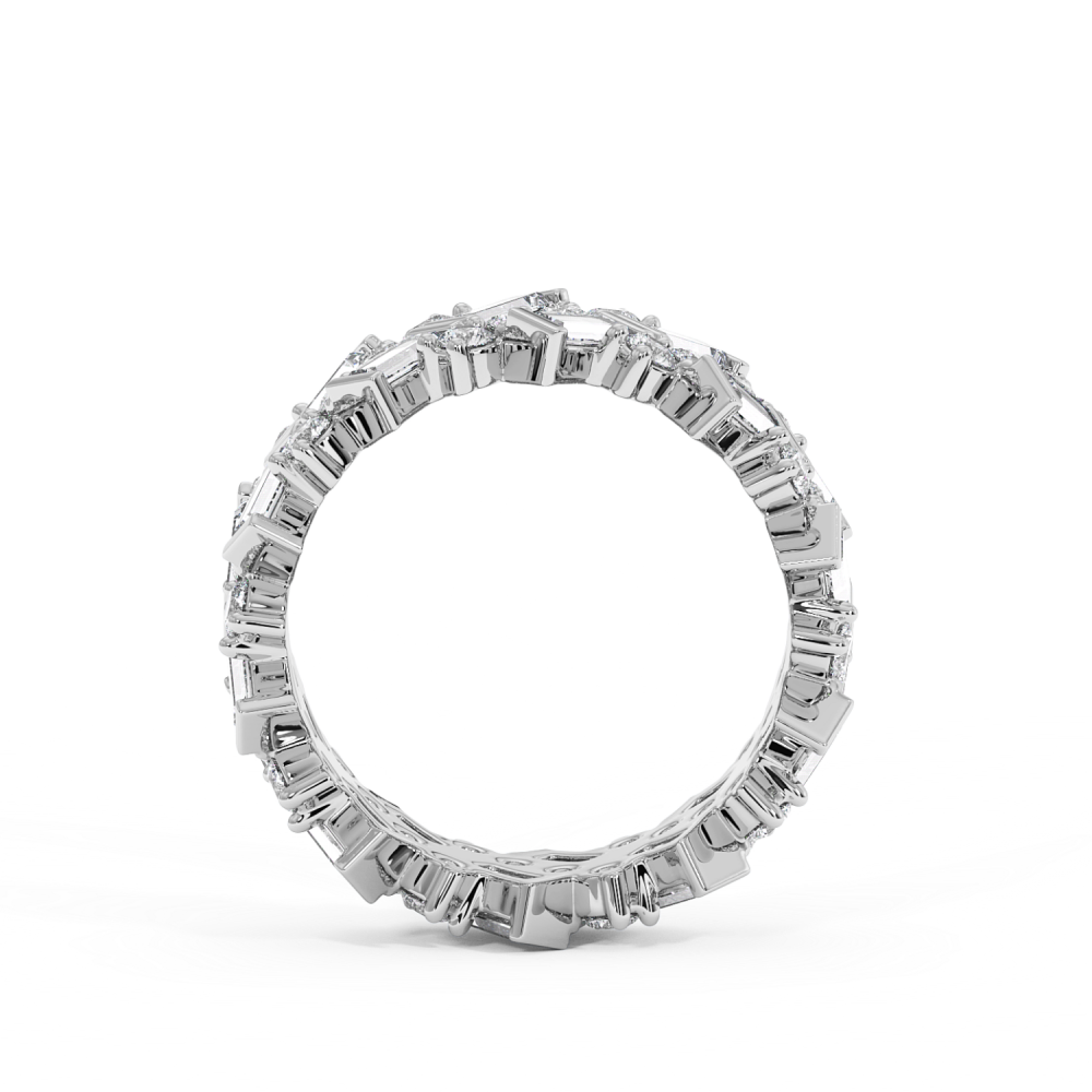 Inel cu Diamante Baget de 0.54ct si Diamante Rotunde de 1.53ct