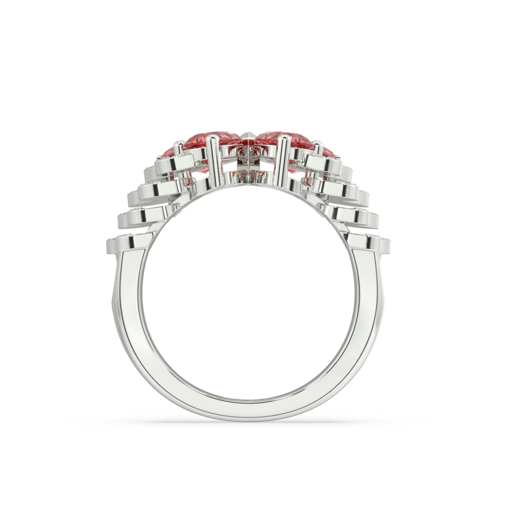 Inel cu Rubine de 2.24 ct si Diamante de 0.27ct