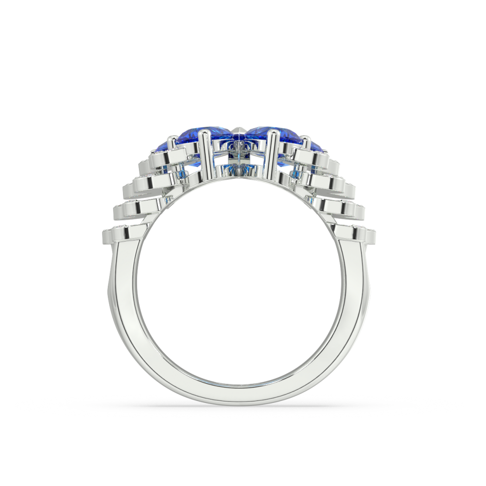 Inel cu Tanzanit de 2.24 ct, Diamante de 0.27 ct
