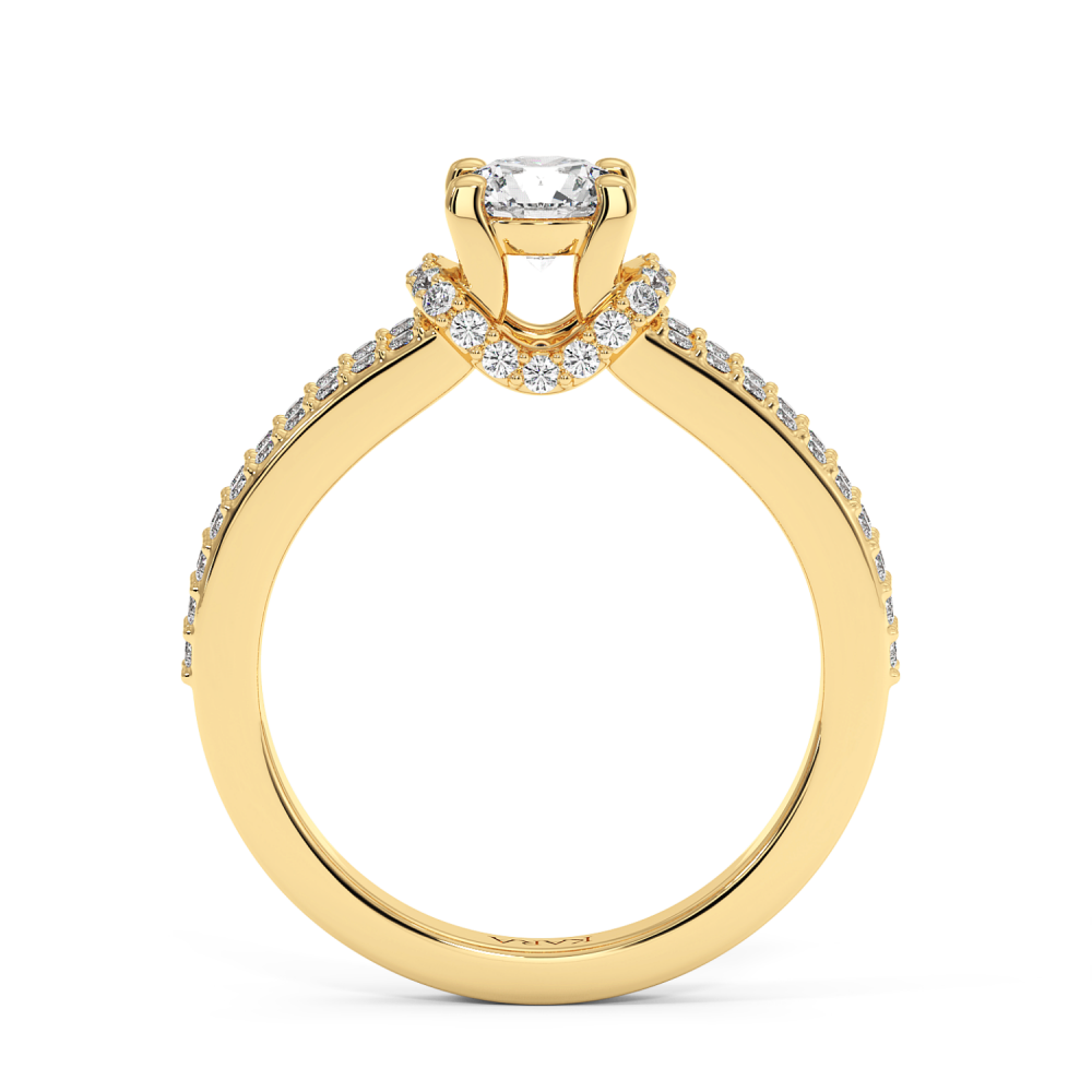 Inel de logodna cu diamant central de 0.60 ct si diamante laterale de 0.36 ct