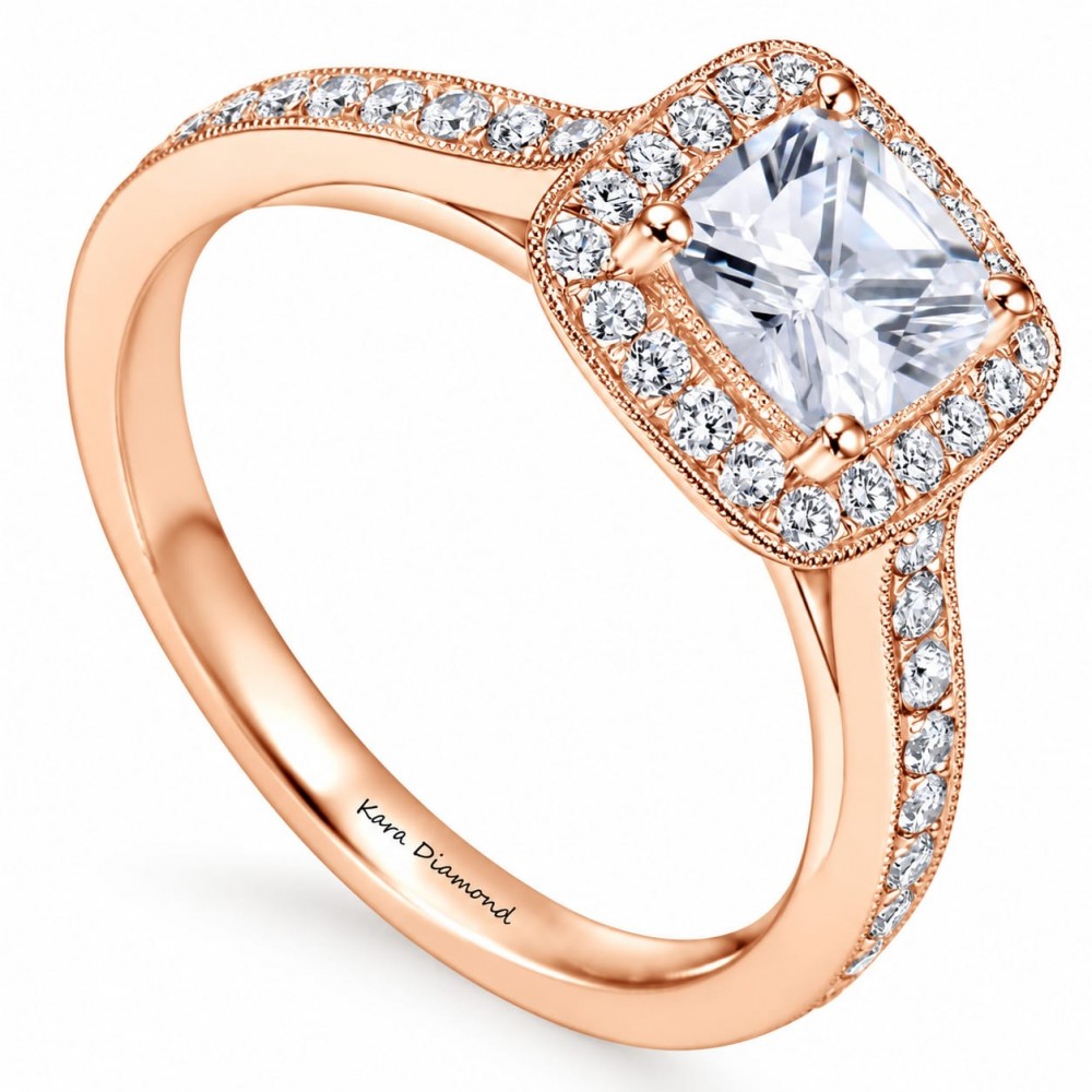 Inel de logodna cu diamant central de 0.70 ct si diamante laterale de 0.40 ct