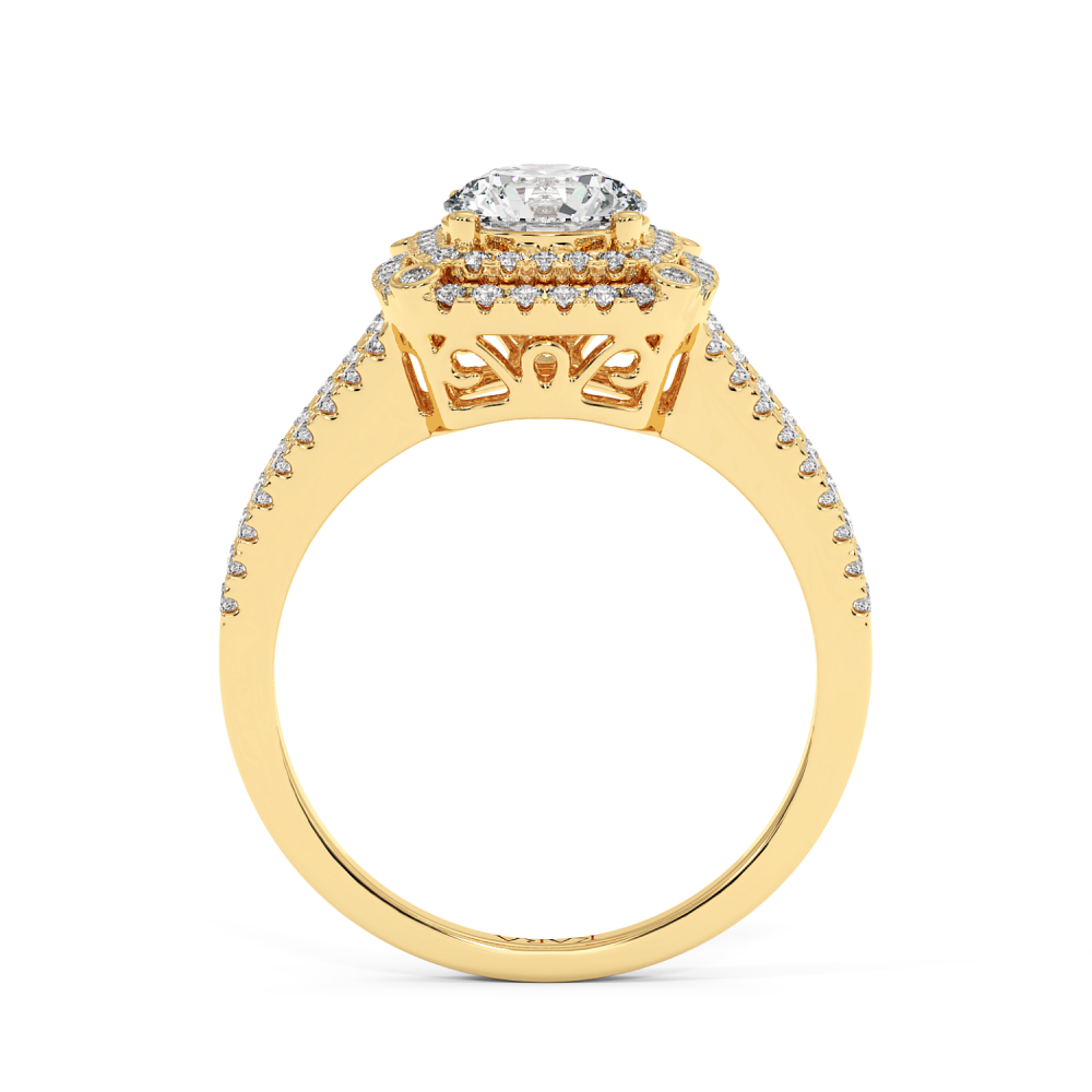 Inel de logodna cu diamant central de 0.78 ct si diamante laterale de 0.42 ct