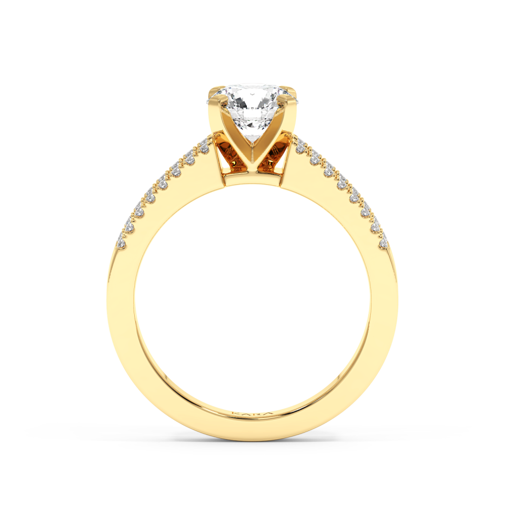 Inel de logodna cu Diamant central de 1.00 ct si diamante laterale de 0.41 ct