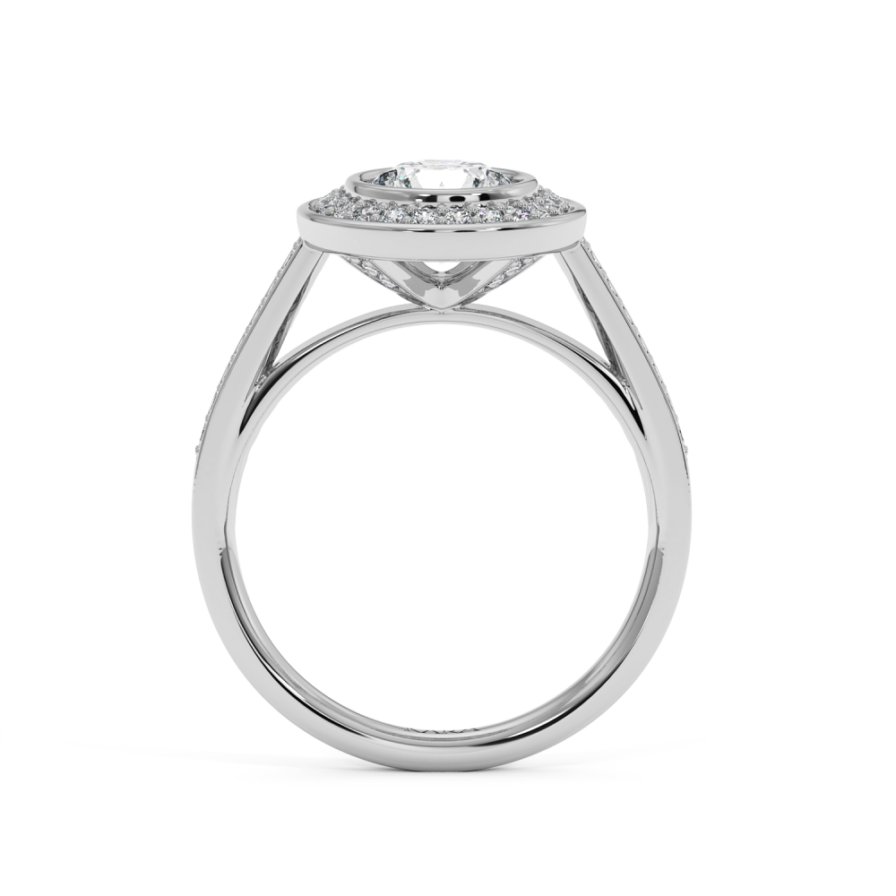 Inel de Logodna cu Diamant Central de 1.03ct si Diamante Laterale de 0.22ct