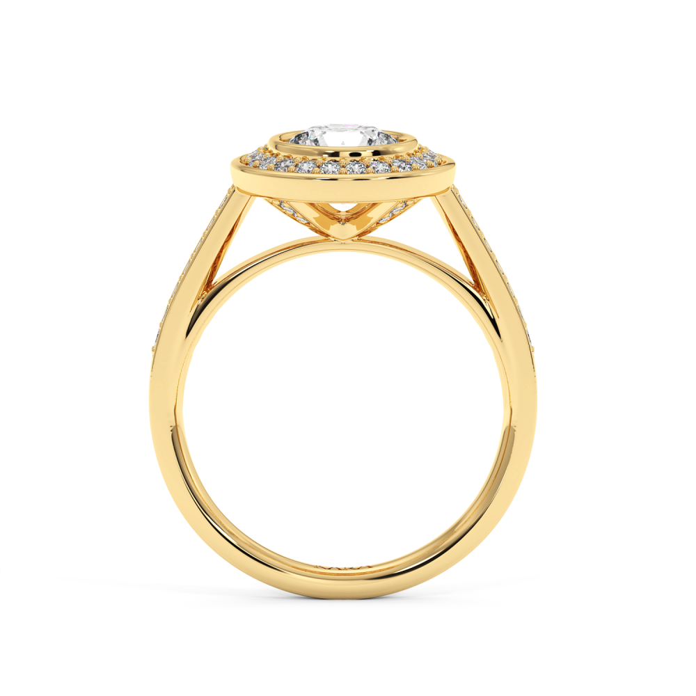 Inel de Logodna cu Diamant Central de 1.03ct si Diamante Laterale de 0.22ct