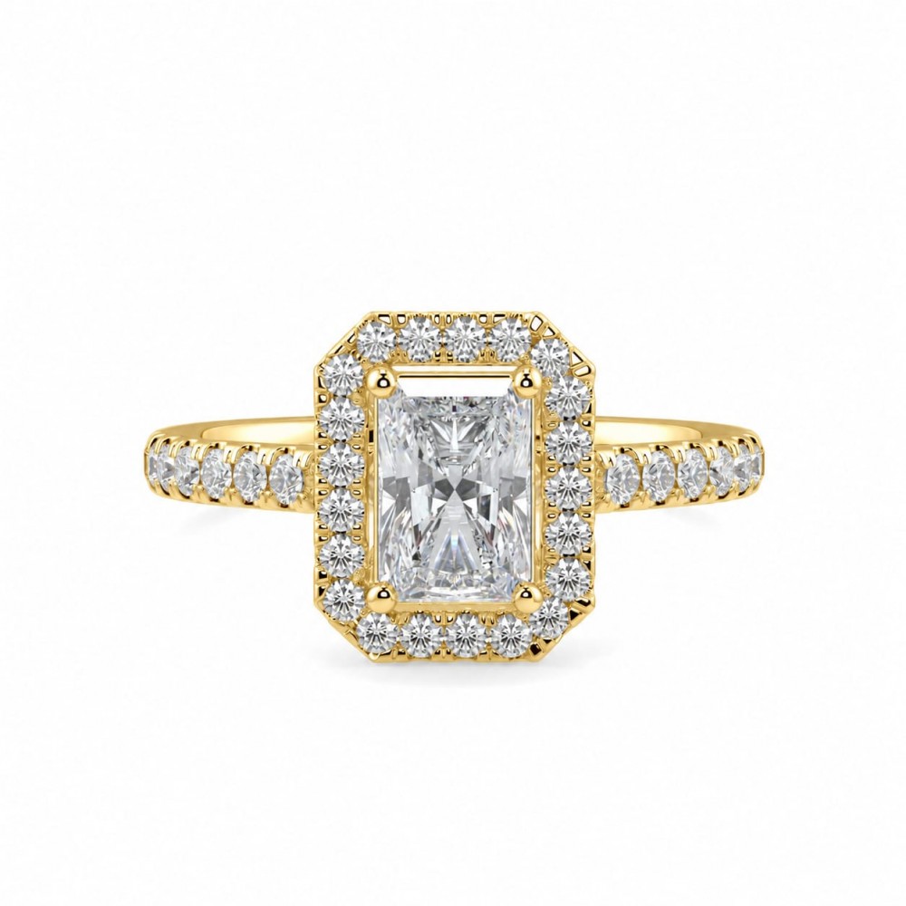 Inel de logodna cu Diamant central de 1.50 ct si diamante laterale de 0.24 ct