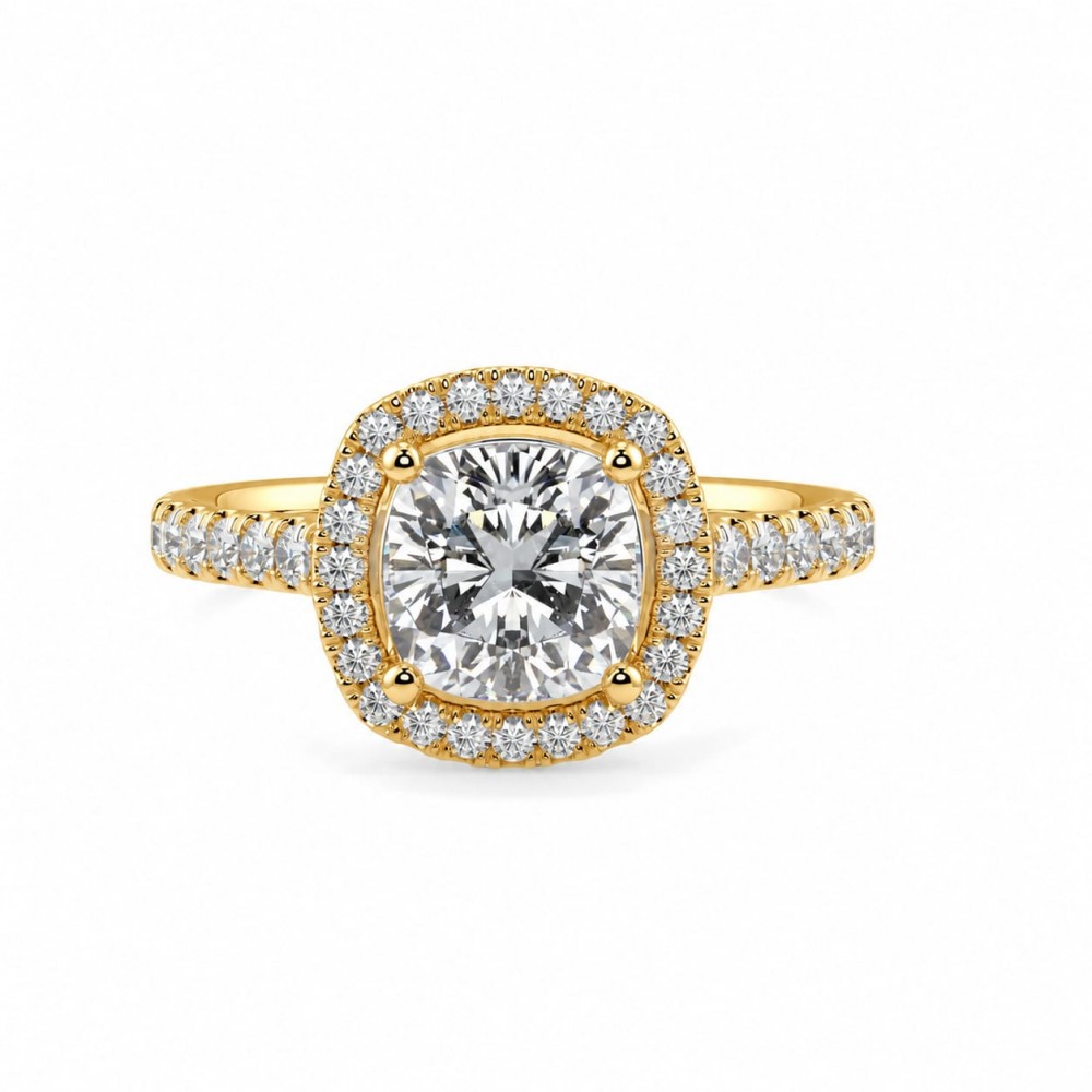 Inel de logodna cu Diamant central de 1.50 ct si diamante laterale de 0.26 ct