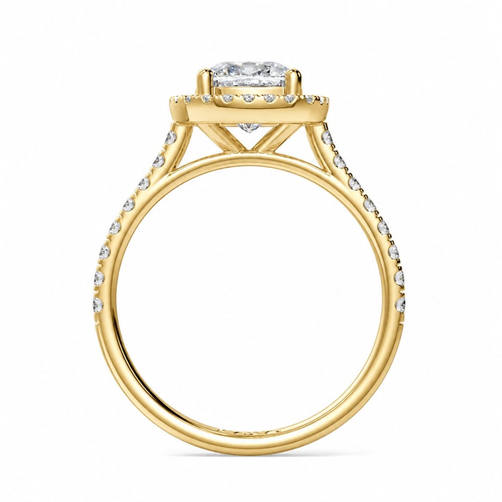 Inel de logodna cu Diamant central de 1.50 ct si diamante laterale de 0.26 ct