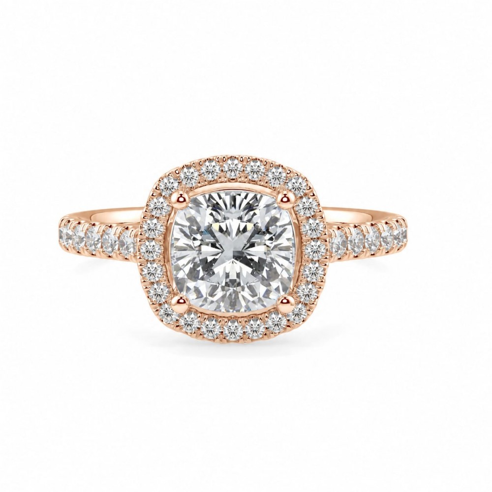 Inel de logodna cu Diamant central de 1.50 ct si diamante laterale de 0.26 ct