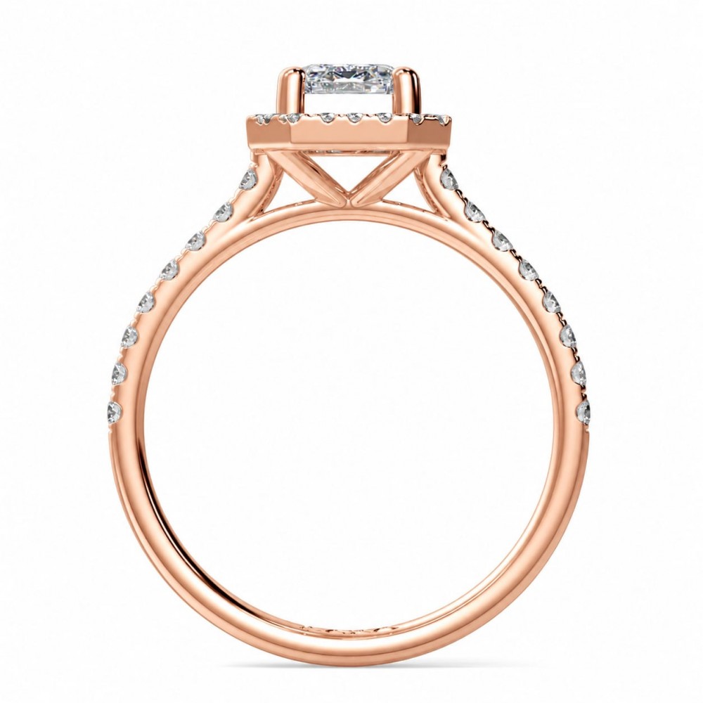 Inel de logodna cu Diamant central de 2.00 ct si diamante laterale de 0.31 ct