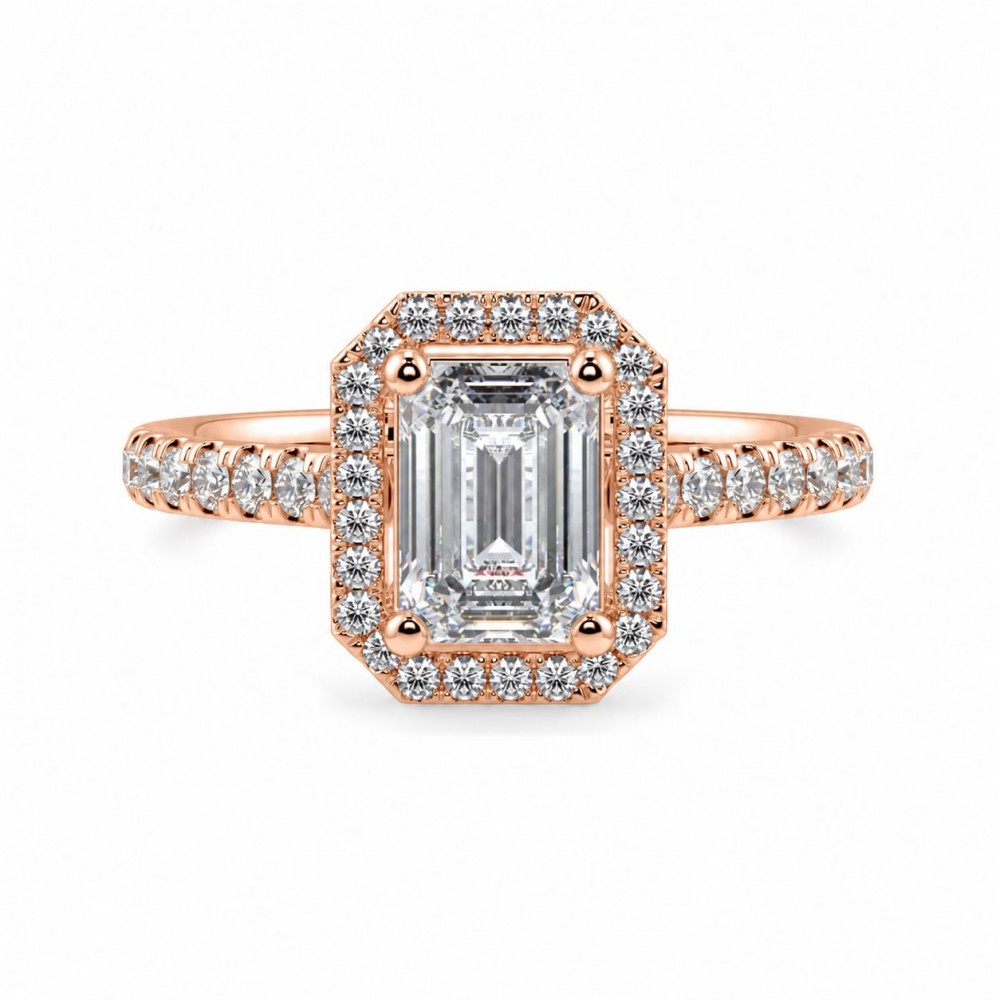 Inel de logodna cu Diamant central de 2.00 ct si diamante laterale de 0.31 ct