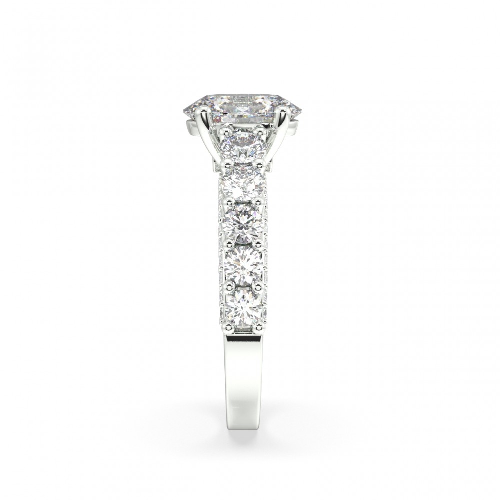 Inel de logodna cu Diamant central de 2.02 ct si diamante laterale de 1.58 ct