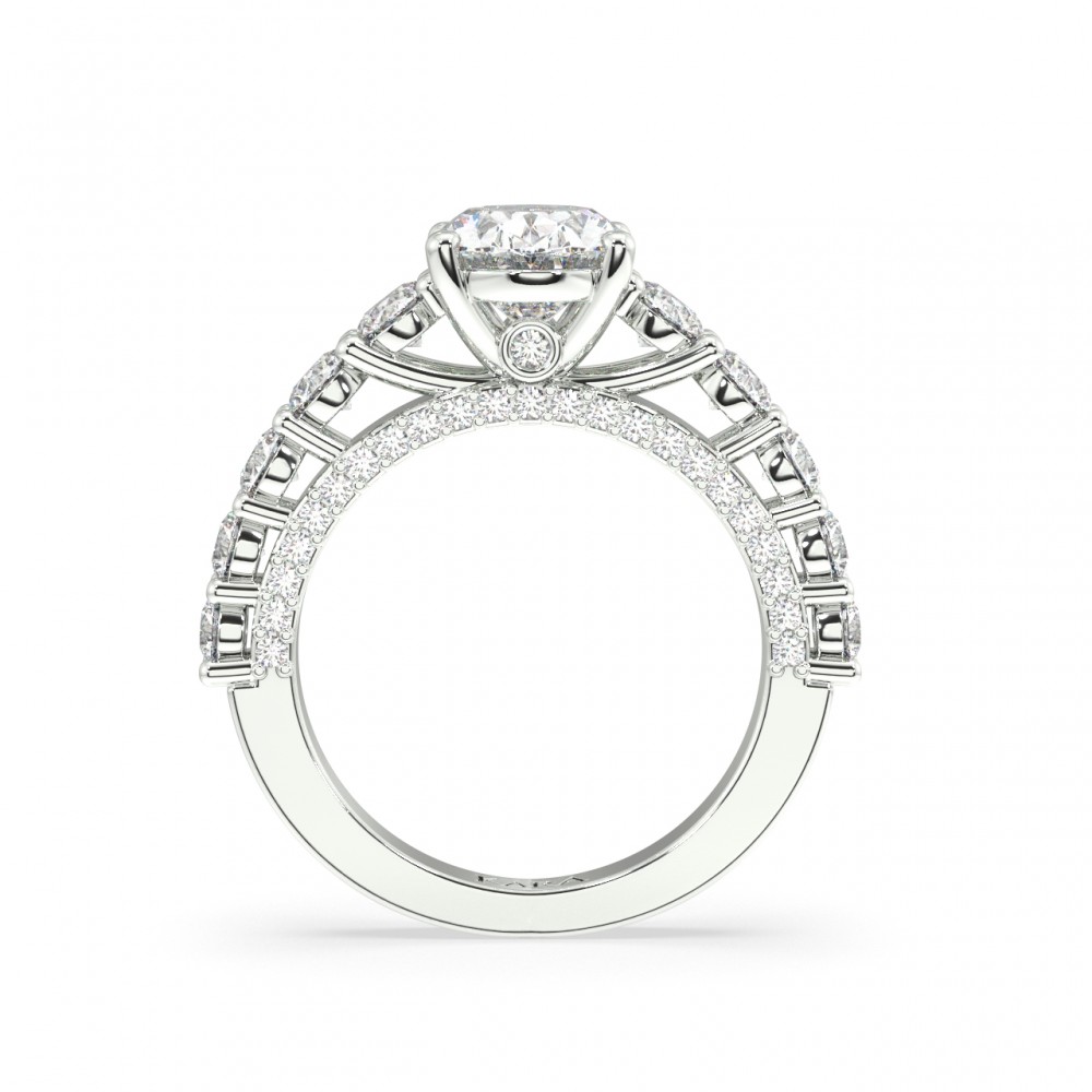 Inel de logodna cu Diamant central de 2.02 ct si diamante laterale de 1.58 ct