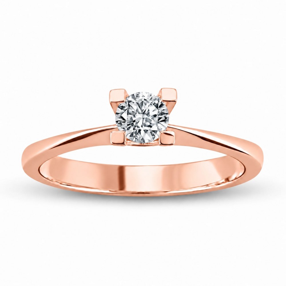 Inel de logodna Solitaire cu diamant de 0.20 ct