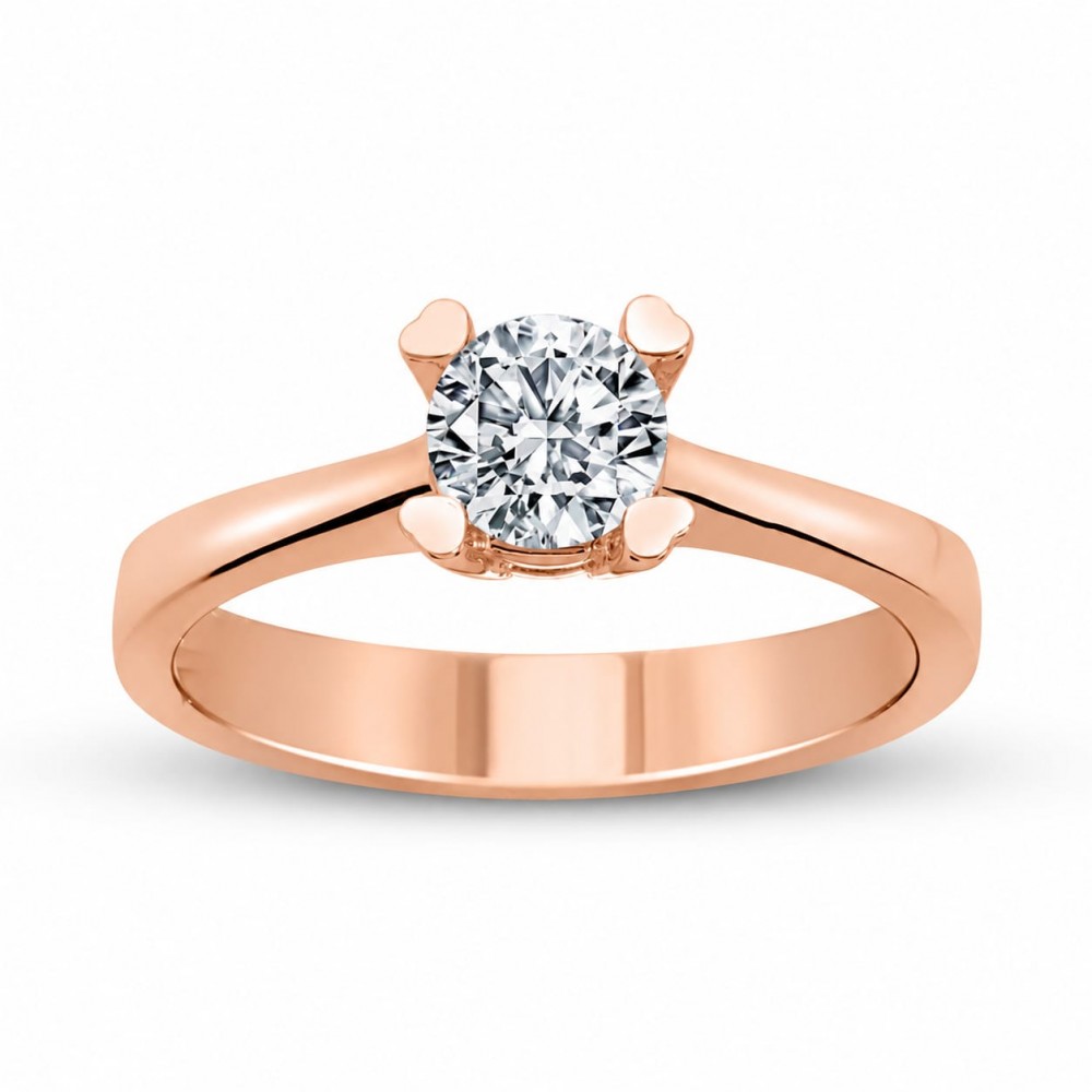 Inel de logodna Solitaire cu diamant de 0.40 ct
