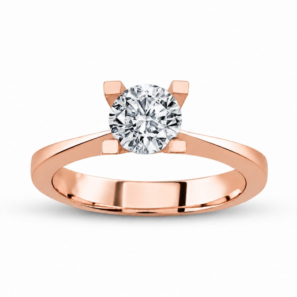Inel de logodna Solitaire cu diamant de 0.6 ct