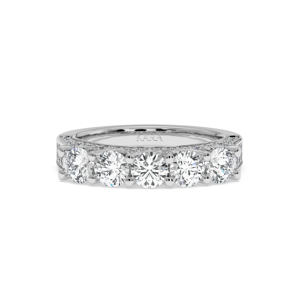 Inel Semi Eternity cu Diamante de 1.89ct