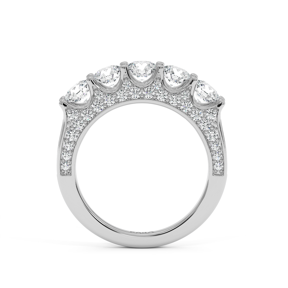 Inel Semi Eternity cu Diamante de 1.89ct