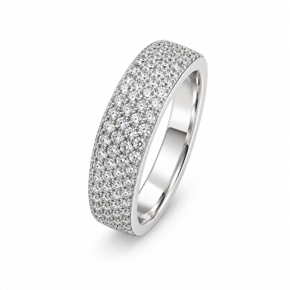 Inel Semi Eternity/ Verigheta cu Diamante de 0.61 ct