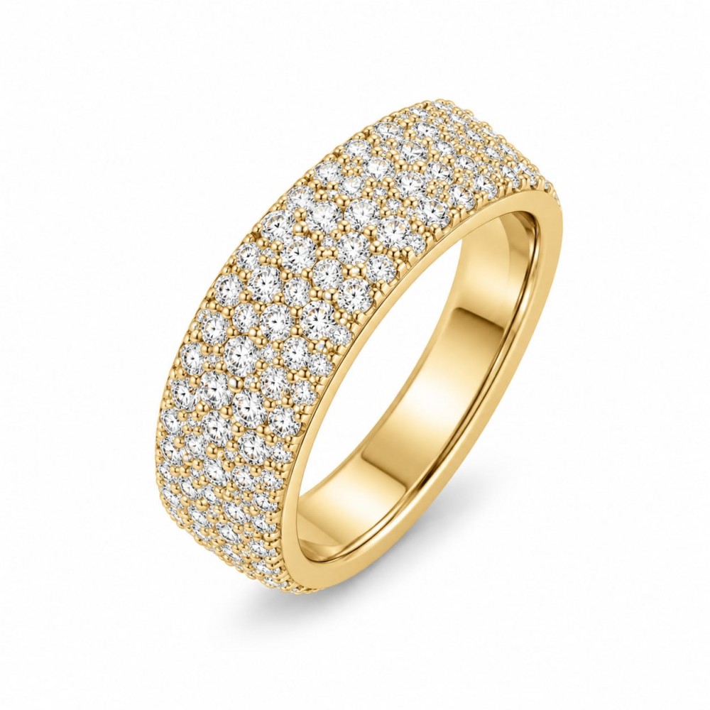 Inel Semi Eternity/ Verigheta cu Diamante de 0.61 ct