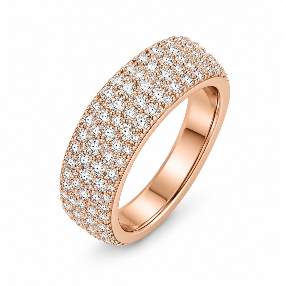 Inel Semi Eternity/ Verigheta cu Diamante de 0.61 ct