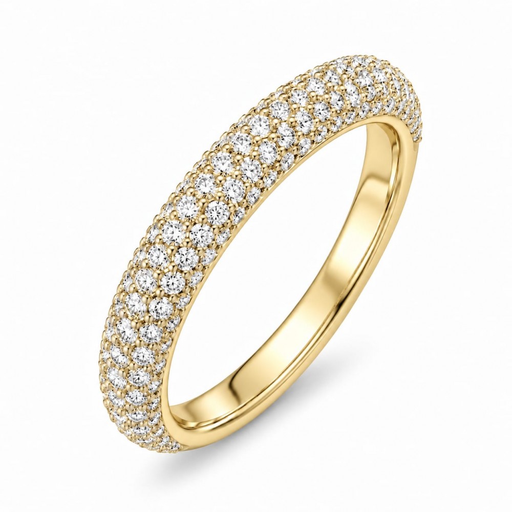 Inel Semi Eternity/ Verigheta cu Diamante de 0.63 ct
