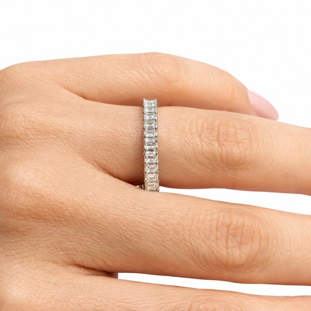 Inel Semi Eternity/ Verigheta cu Diamante de 1.79 ct