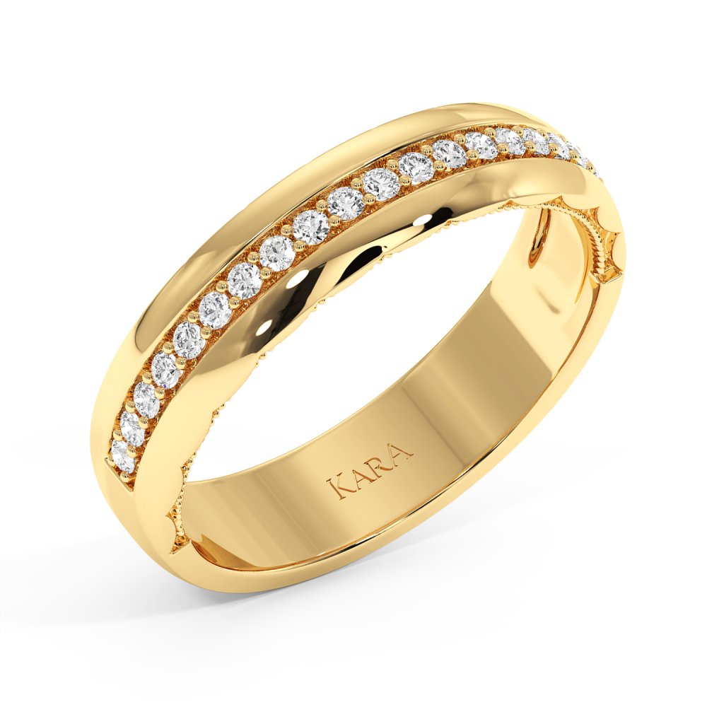 Inel/Verigheta Eternity cu Diamante de 0.19 ct